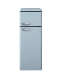Swan Sr11010Bln 55Cm Retro Top Mount Fridge Freezer - Blue